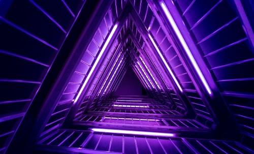 Image neon, neon lighting, light, purple, violet