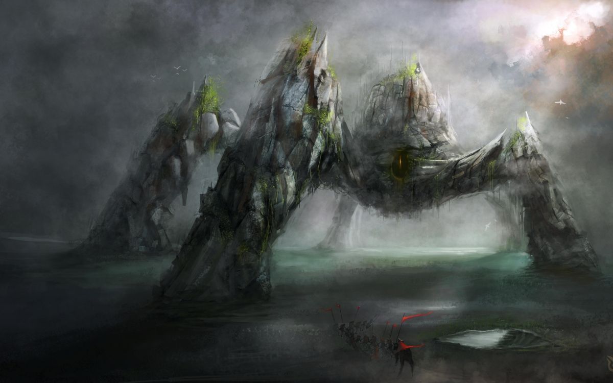 龙与地下城, 性质, 水道, 龙, 地牢爬 壁纸 2560x1600 允许