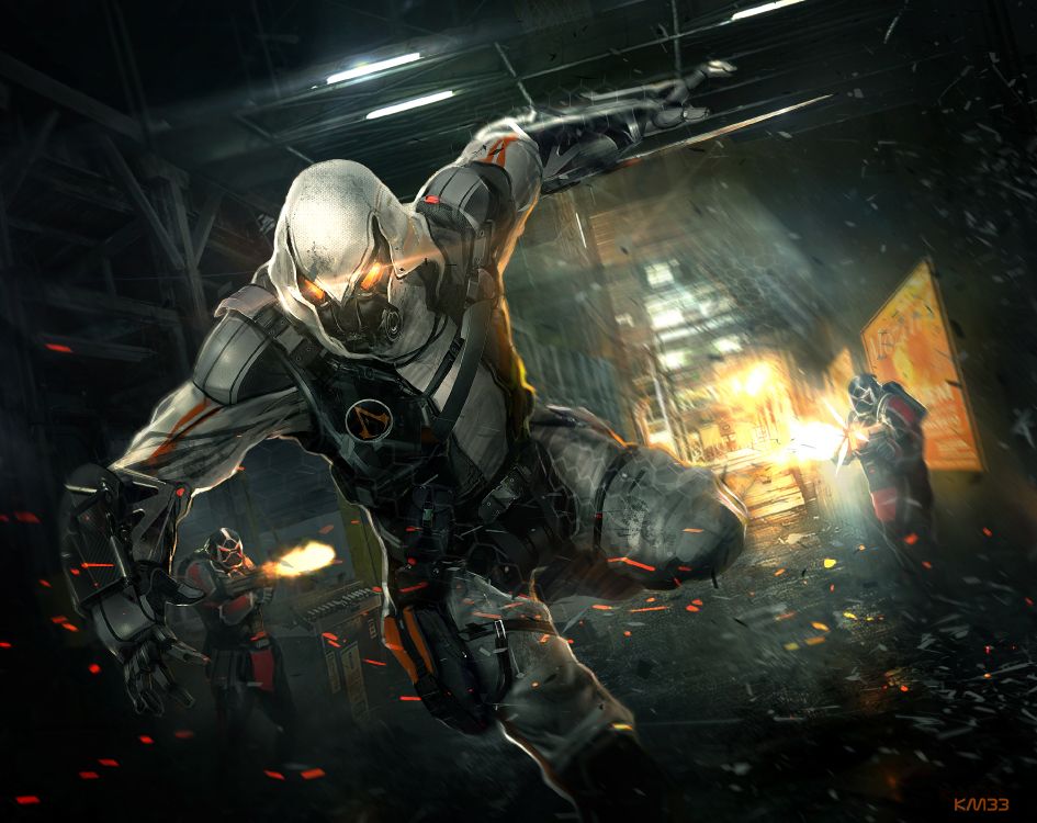 Assassins Creed, Cyberpunk 2077, Cyberpunk, la Ciencia Ficción, Arte. Wallpaper in 2956x2344 Resolution