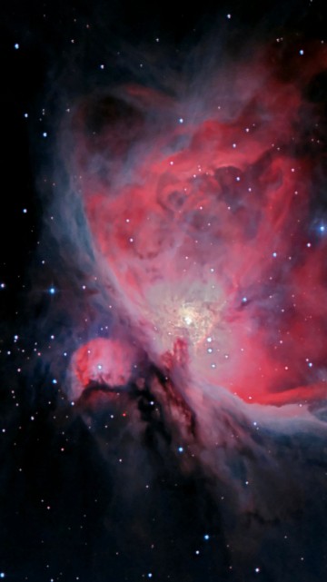 Image pink and white galaxy illustration