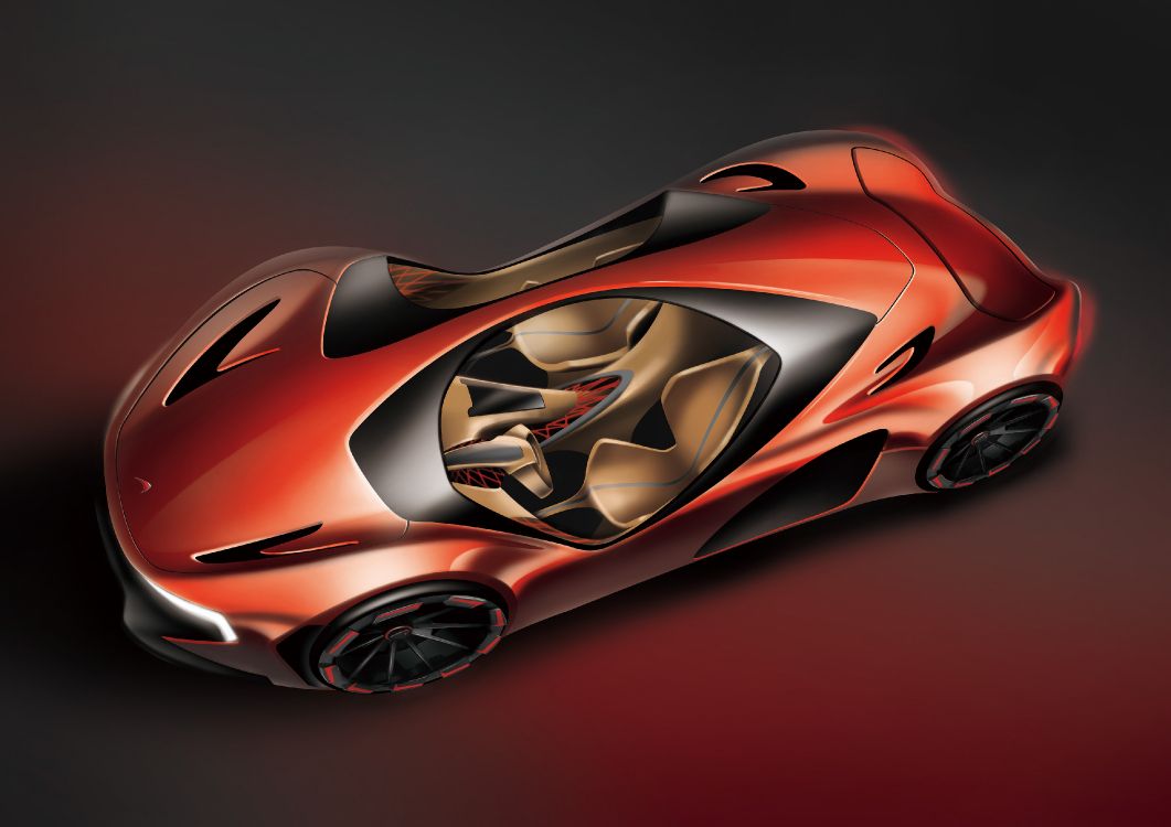 概念车, 兰博基尼, 超级跑车, 橙色, 汽车模型 壁纸 3840x2712 允许