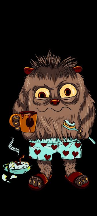 Caricatura, Barba, el Vello Facial, Arte, Bigote. Wallpaper in 1080x2400 Resolution