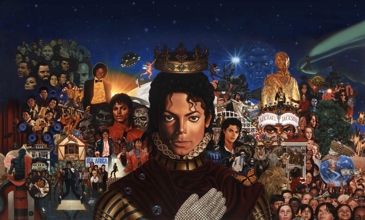 Michael Jackson, Michael, Album, Art, Illustration. Wallpaper in 8972x5400 Resolution