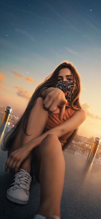 发型, 人们在自然界, 阳光, 大腿 壁纸 1080x2340 允许