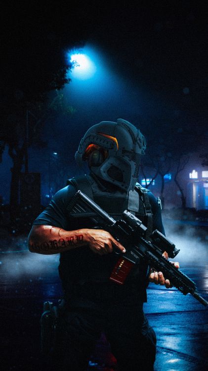 Gasmaske, Chemie, Wissenschaft, Musiker, Musik. Wallpaper in 4320x7680 Resolution