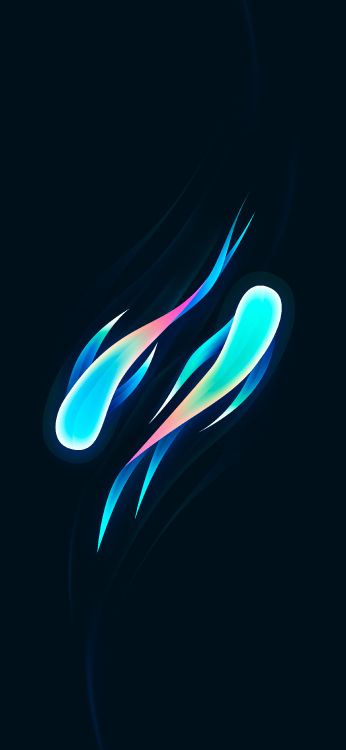 Electric Blue, Teal, Neon, Animation, Grafik-design. Wallpaper in 2250x4872 Resolution