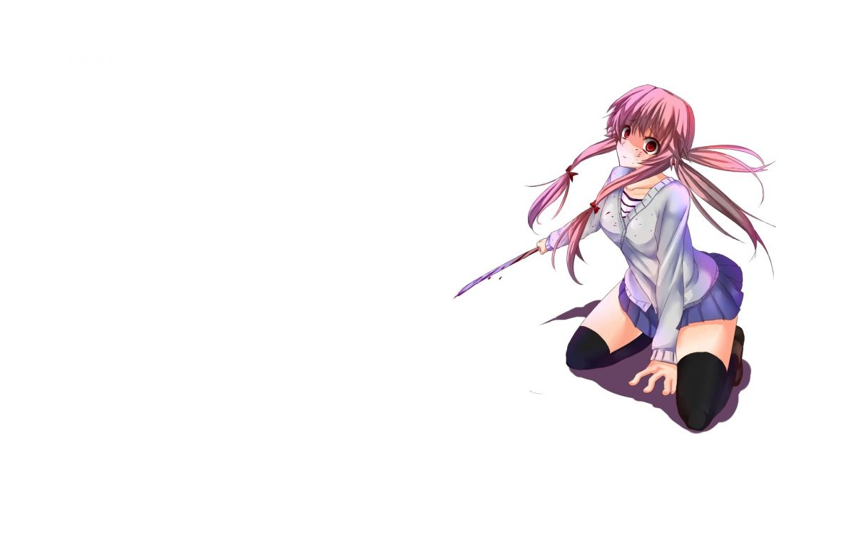 Femme en Caractère Anime Uniforme Scolaire Blanc et Noir. Wallpaper in 1920x1200 Resolution