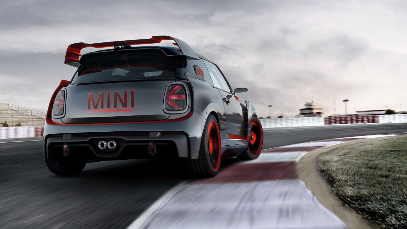 迷你约翰·库珀作品gp概念, Mini John Cooper Works, Mini Cooper, 迷你f56, 迷你 壁纸 3840x2160 允许