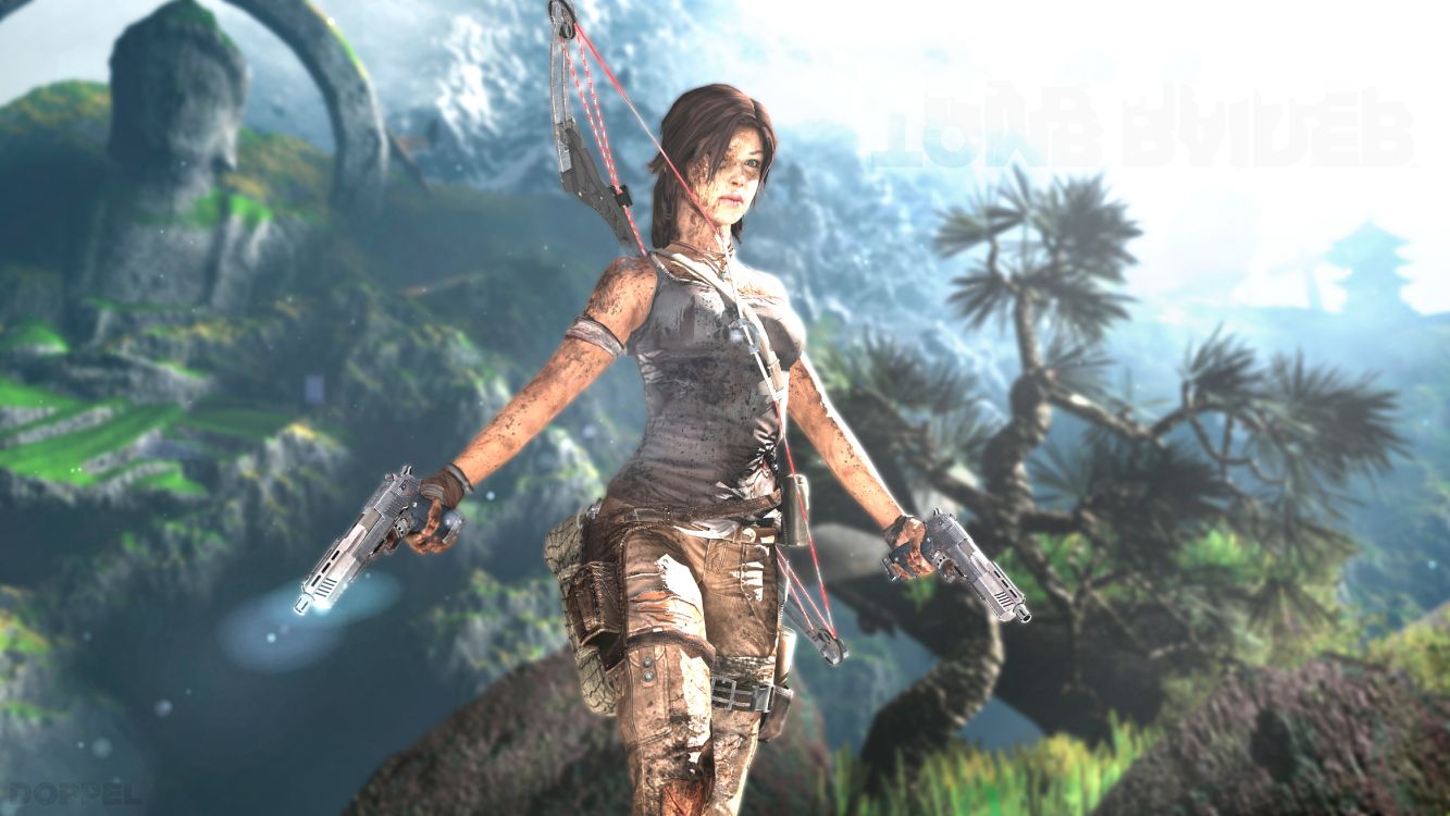 Tomb Raider, Lieu de Celui de Tomb Raider, Shadow of The Tomb Raider, Anniversaire de Voleur de Tombeau, Lara Croft. Wallpaper in 5000x2813 Resolution