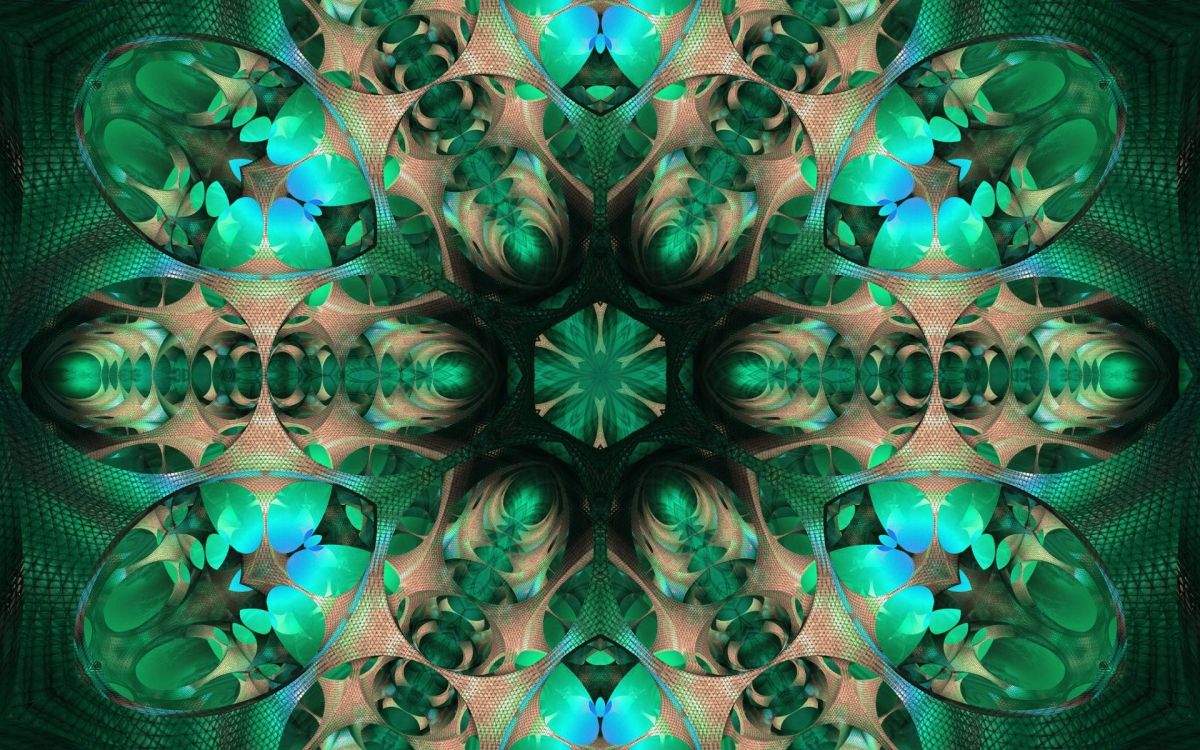 Green and Black Abstract Art. Wallpaper in 1920x1200 Resolution