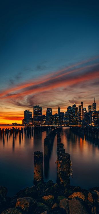 Reflection, Album, Earth, Sunset, Smartphone. Wallpaper in 997x2160 Resolution