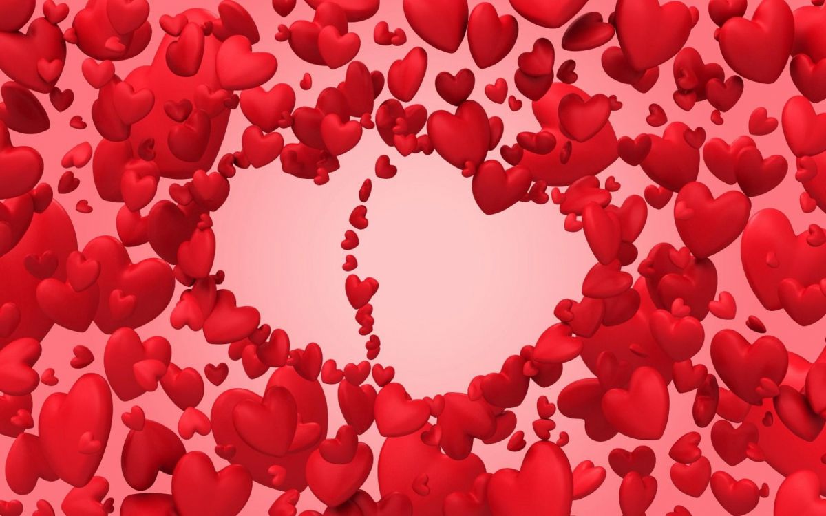 Valentines Day, Red, Heart, Petal, Love. Wallpaper in 1920x1200 Resolution