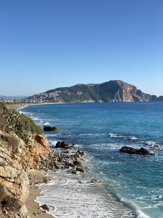 kleopatra beach, water, water resources, mountain, azure