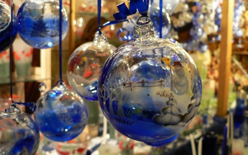 Image christmas decoration, cobalt blue, glass, christmas, gift