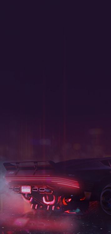 Cyberpunk, Cyberpunk 2077, Cyberpunk 2020, Vaporwave, Car. Wallpaper in 1080x2280 Resolution