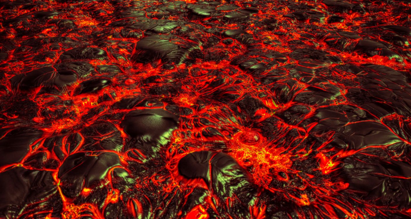 熔岩, 红色的, 分形技术, 艺术, 艺术家 壁纸 3786x2014 允许