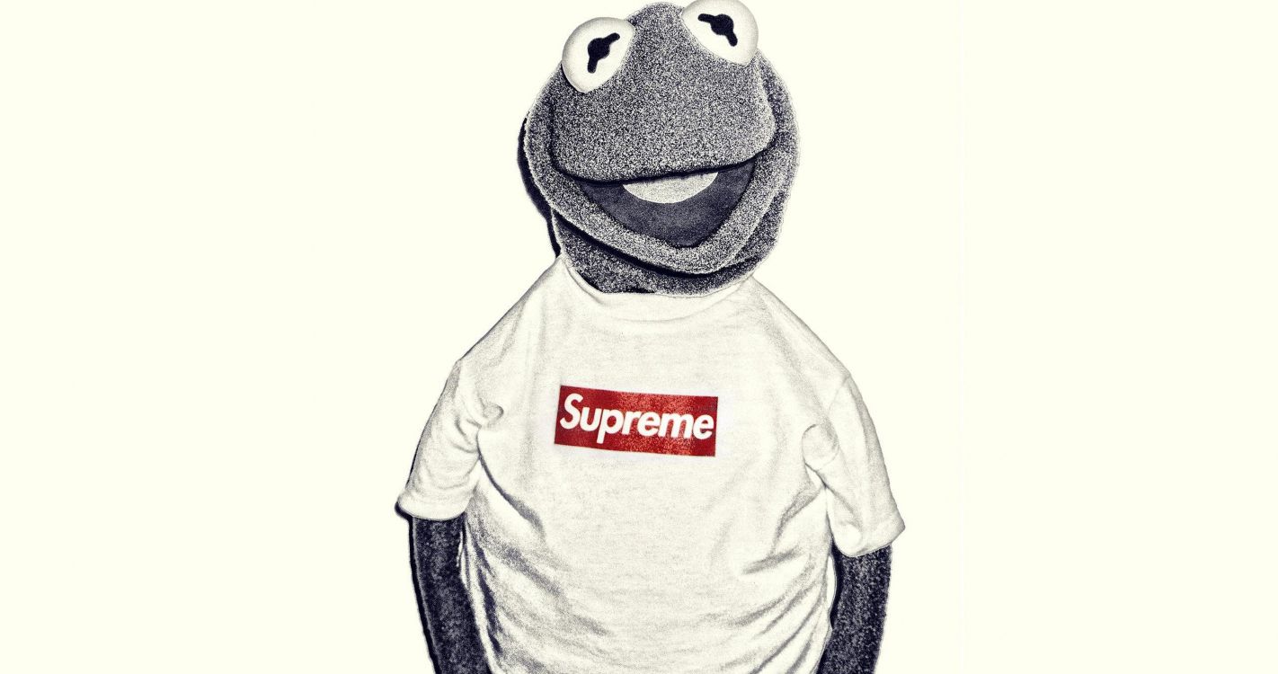 Kermit The Frog, Supreme, Outerwear, Brand, t Shirt. Wallpaper in 4096x2160 Resolution