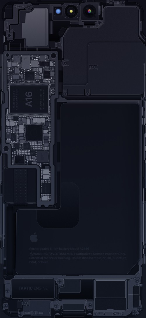 Image iPhone 14 Pro schematic – Midnight