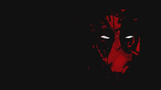 Image red and black abstract painting