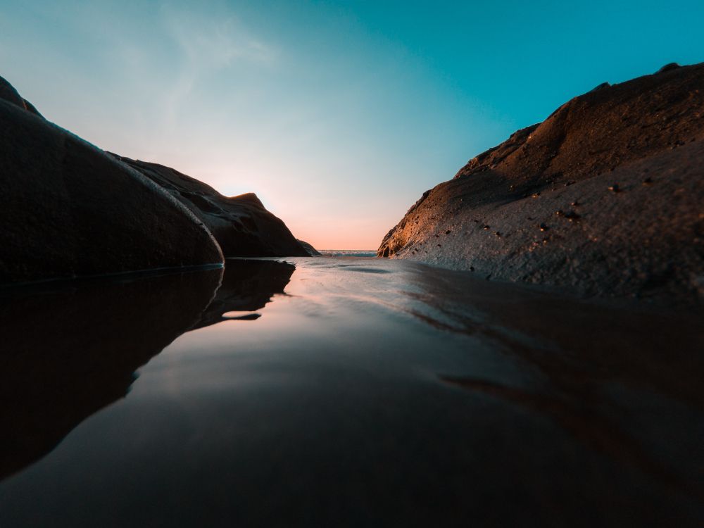 Natur, Wasser, Reflexion, Blau, Cloud. Wallpaper in 4000x3000 Resolution