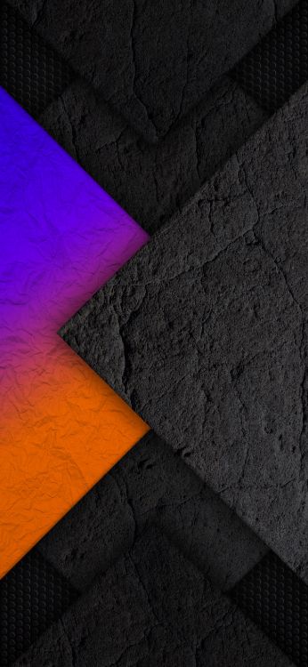 Luz, la Superficie de la Carretera, Asfalto, Triangulo, Rectángulo. Wallpaper in 1407x3045 Resolution