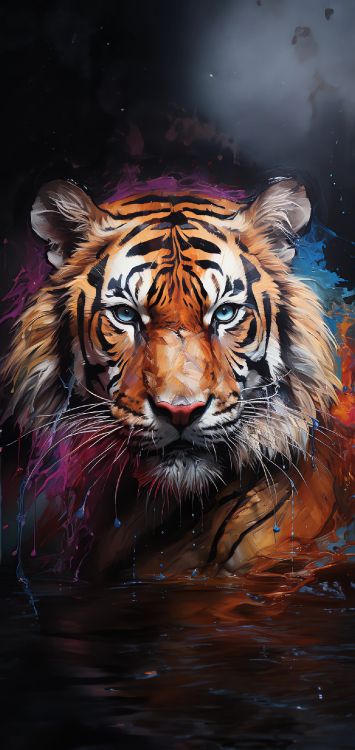 Bengal Tiger, T-shirt, Fliegender Tiger, Sibirischer Tiger, Tiger. Wallpaper in 1296x2736 Resolution
