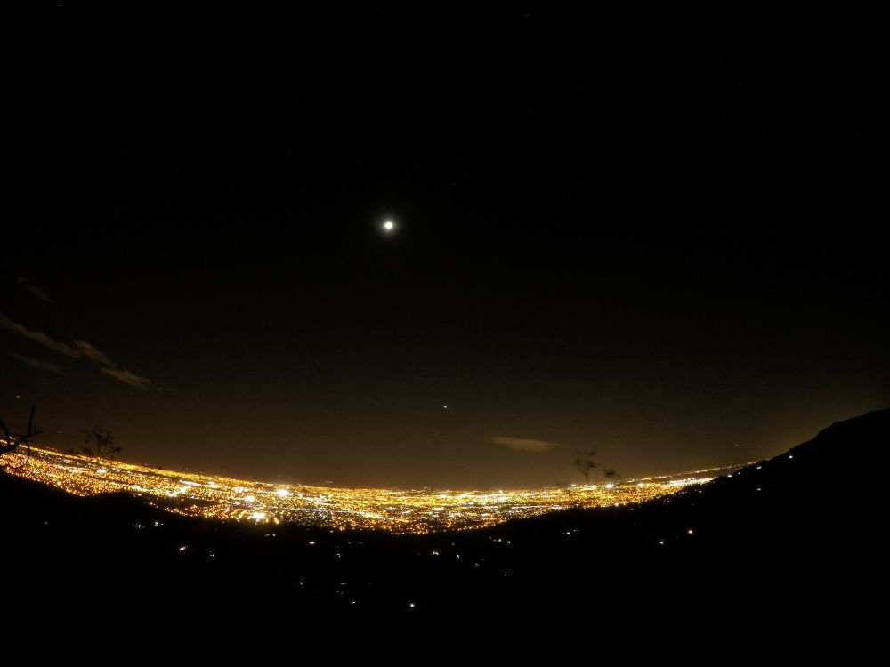 full moon over the sky during night time