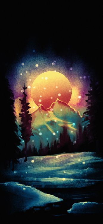 Natur, Erde, Kunst, Atmosphäre, Farbe. Wallpaper in 1407x3045 Resolution