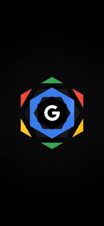 Dunkles Google, Google, Android, Kunst, Emblem. Wallpaper in 1080x2340 Resolution