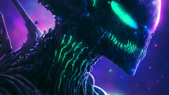 Image darkness, supervillain, animation, night, supernatural creature