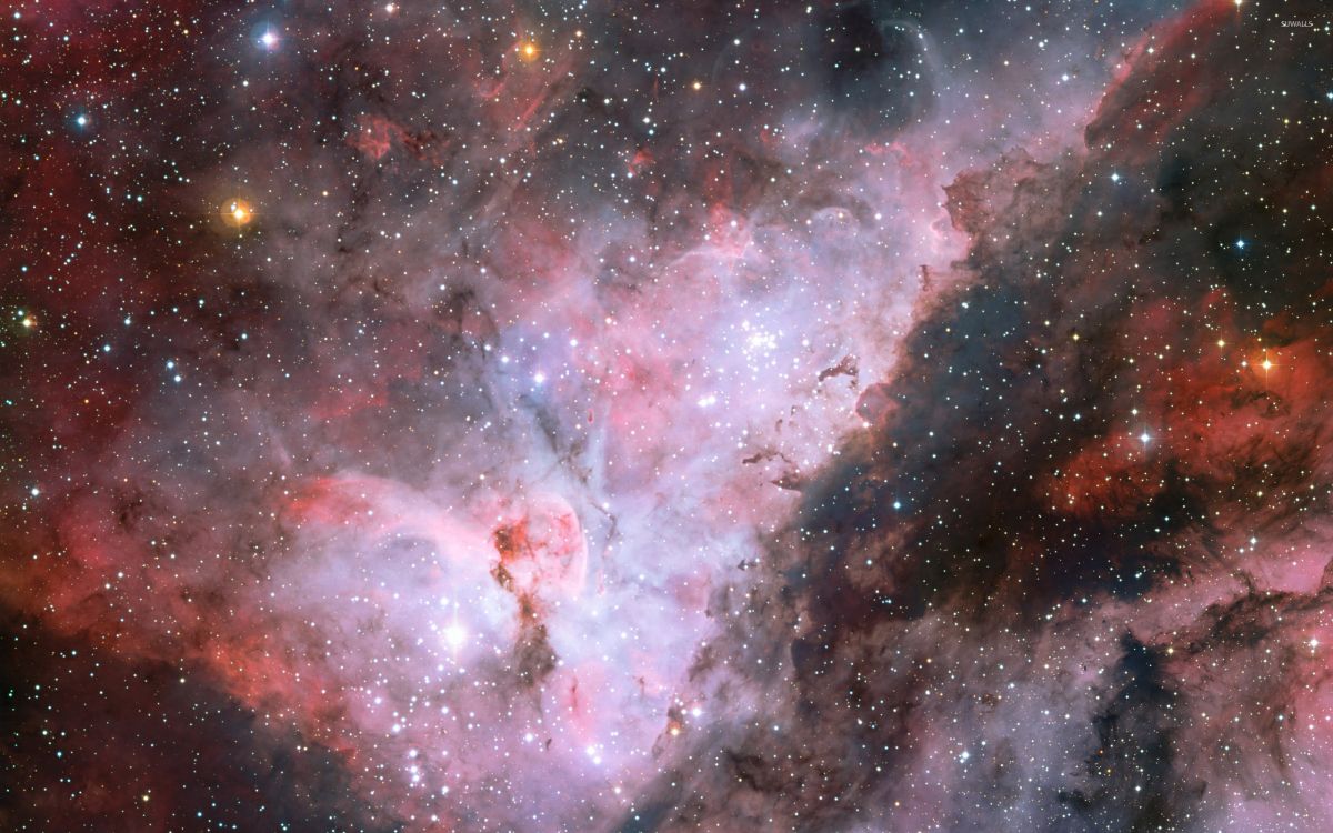Carina星云, 明星, 哈勃太空望远镜, 天文学对象, 外层空间 壁纸 2560x1600 允许
