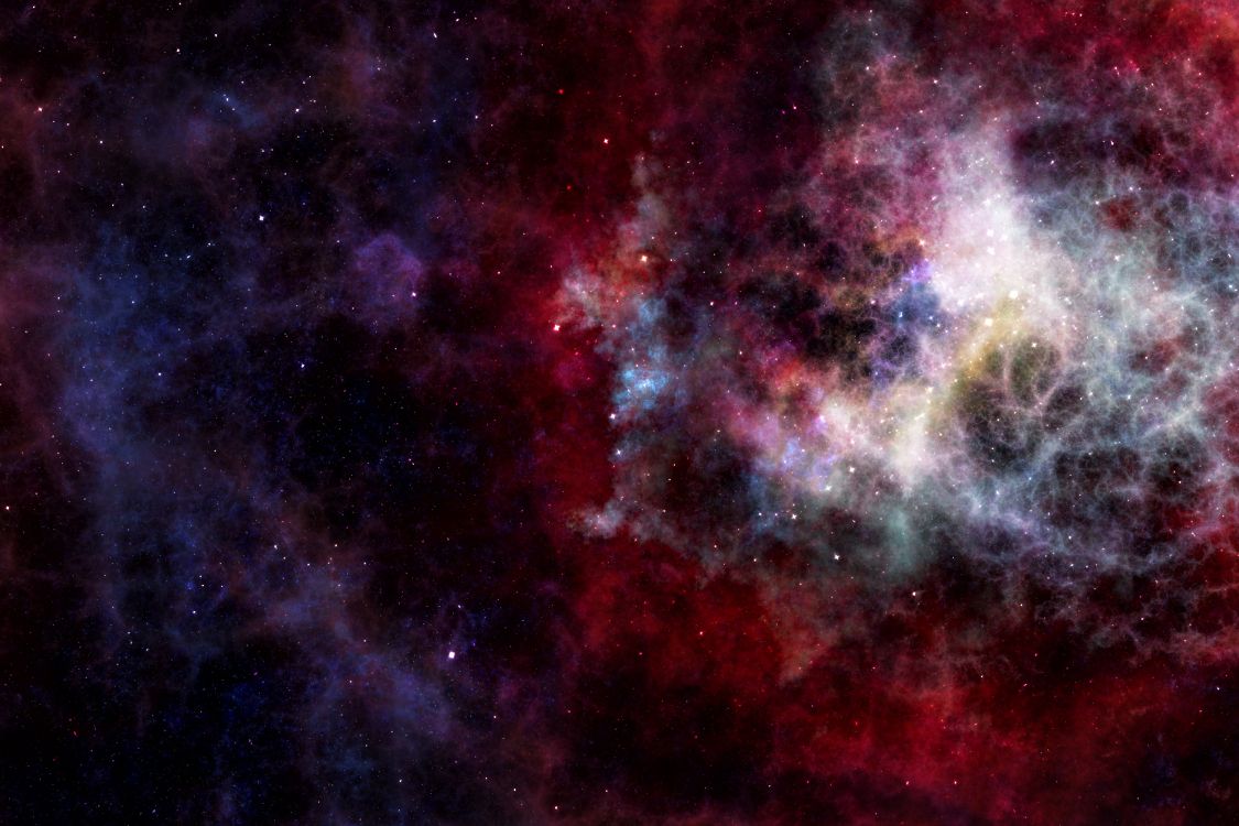 Red White and Blue Galaxy. Wallpaper in 3000x2000 Resolution