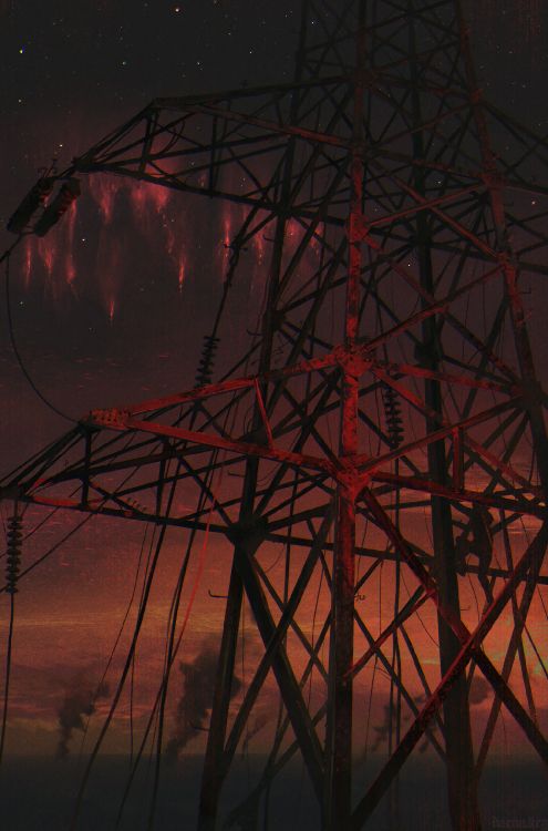 Brauner Metallturm Unter Blauem Himmel. Wallpaper in 1538x2326 Resolution