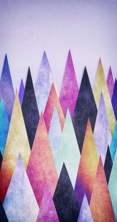 Triangulo, Rosa, Morena, Naranja, Morado. Wallpaper in 852x1608 Resolution