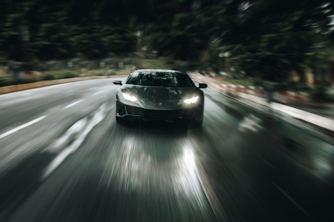 black car on road during daytime