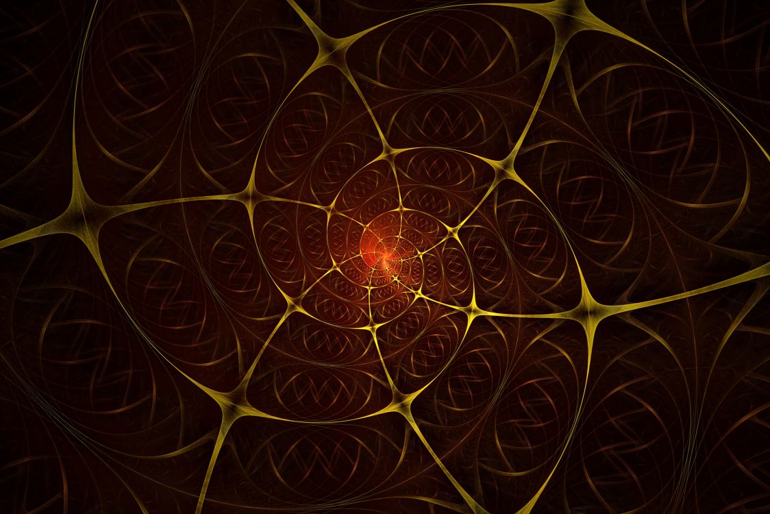 Rote Und Gelbe Spinnennetzillustration. Wallpaper in 3200x2134 Resolution