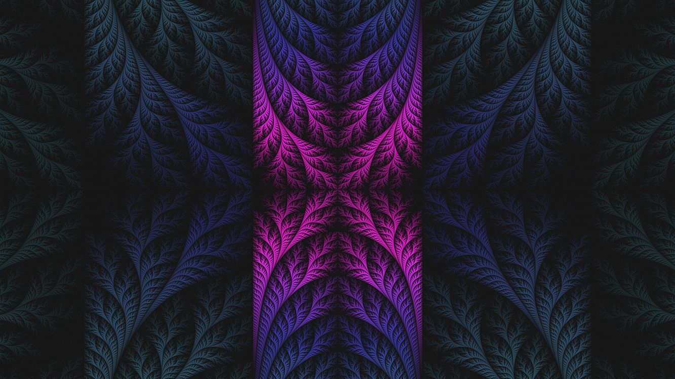 分形, 分形技术, 紫色的, 紫罗兰色, 对称 壁纸 3840x2160 允许