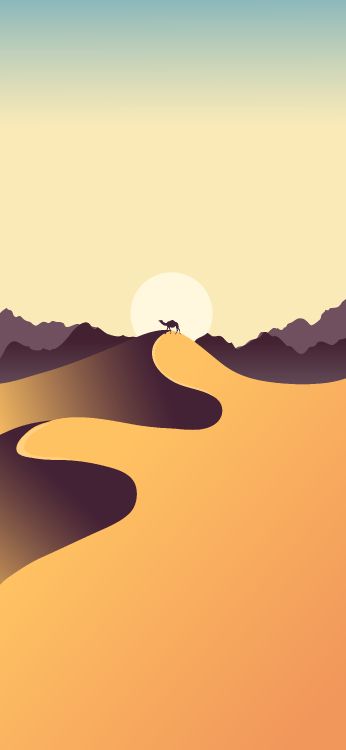 简约, 斜坡, Erg, 艺术, 唱沙 壁纸 3510x7605 允许