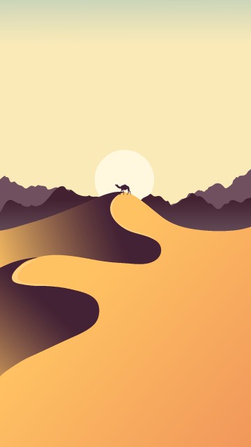 Image minimalism, slope, erg, art, cloud