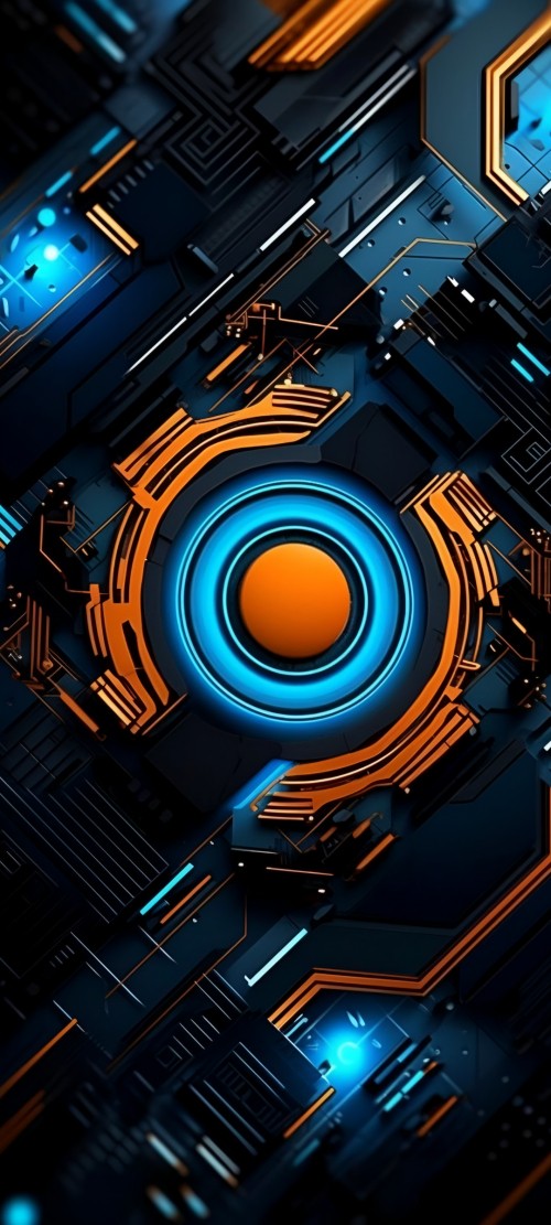 Image light, colored, speaker, apples, orange