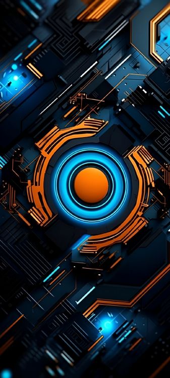 Luz, de Colores, Altavoz, Manzana, Naranja. Wallpaper in 1080x2400 Resolution