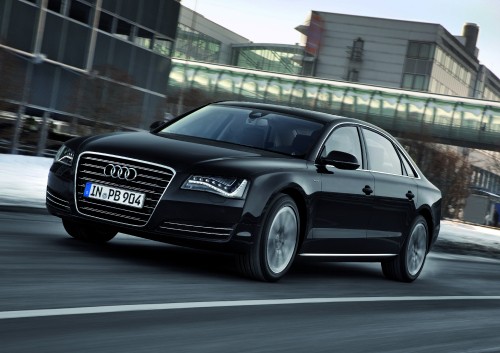 Image black audi a 4 sedan on road during daytime