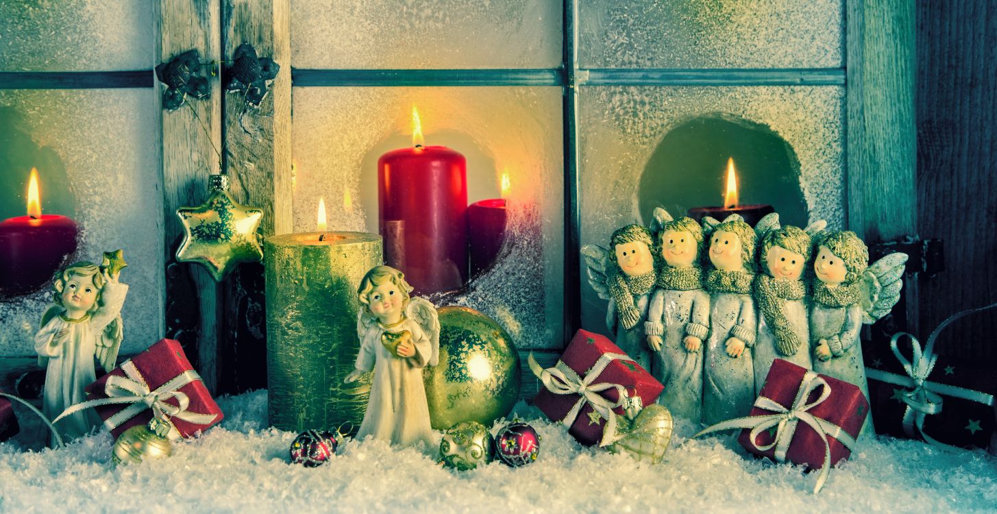 El Día De Navidad, Navidad, Adorno de Navidad, Decoración de la Navidad, Evento. Wallpaper in 5697x2936 Resolution