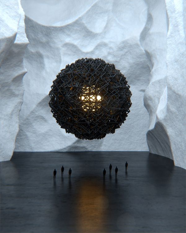 Boule Ronde Noire Sur Papier de Soie Blanc. Wallpaper in 2666x3332 Resolution