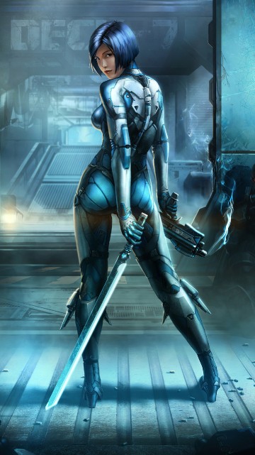 Image cyborg cyberpunk girl, cyberpunk 2077, cyberpunk, cyborg, art