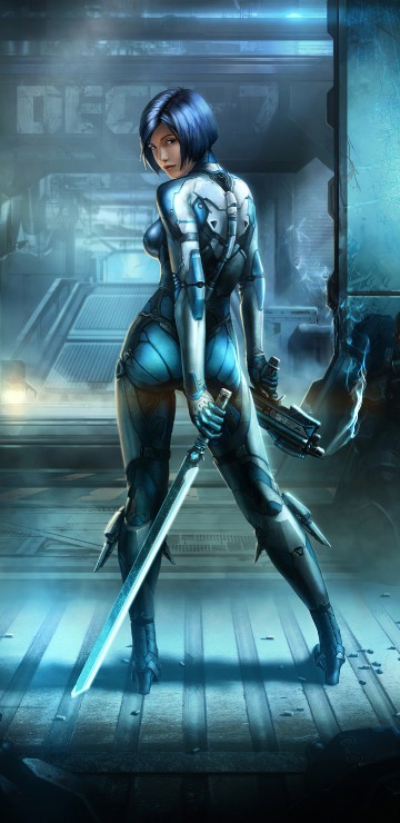 Image cyborg cyberpunk girl, cyberpunk 2077, cyberpunk, cyborg, art