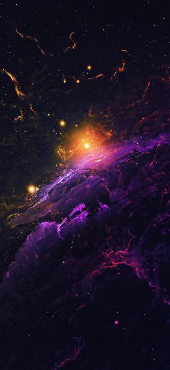 Teléfono, Ambiente, Morado, Objeto Astronómico, Violeta. Wallpaper in 1080x2340 Resolution