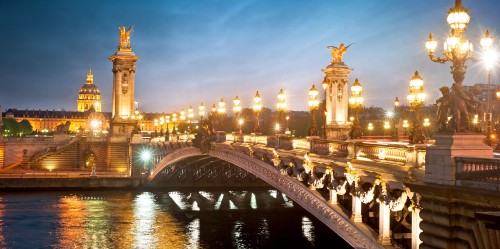 Image people walking on bridge during night time