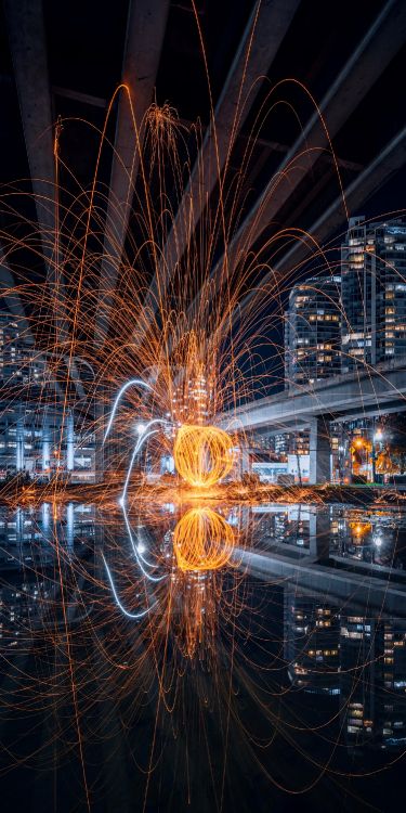 Reflexion, Reichtum, Wasser, Strom, Baum. Wallpaper in 1500x3000 Resolution