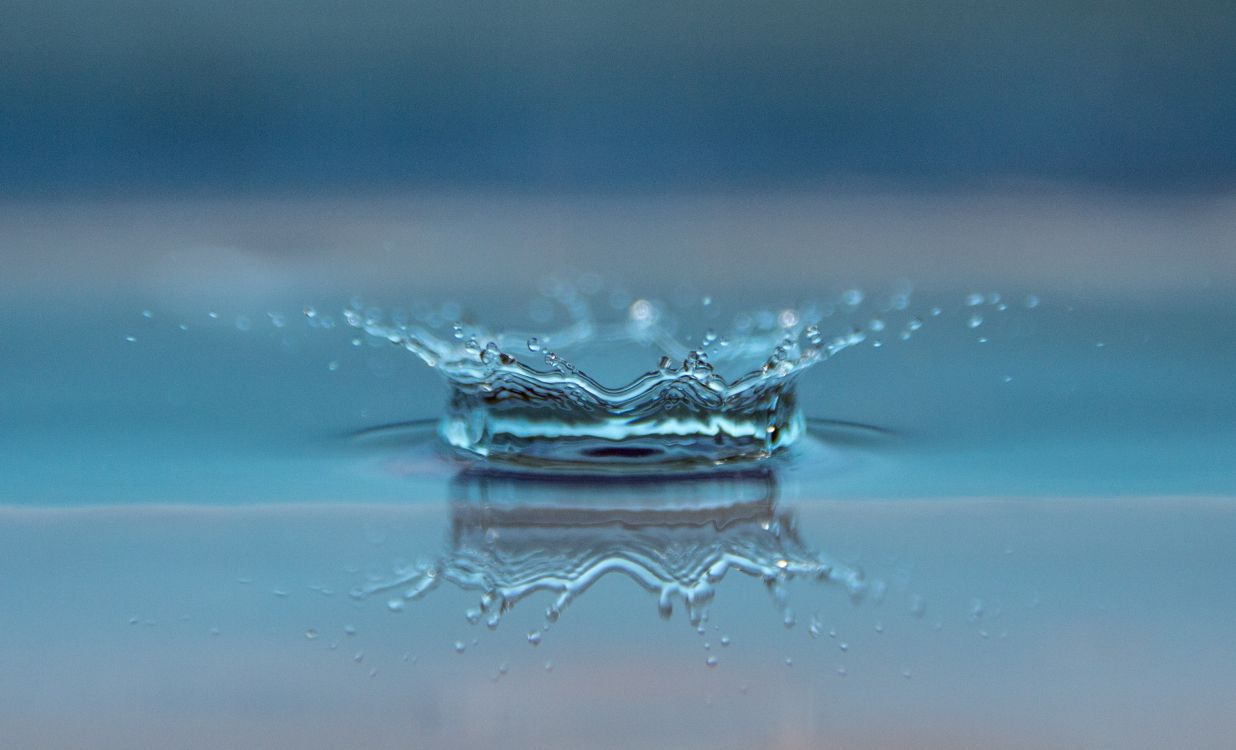 water drops on clear glass